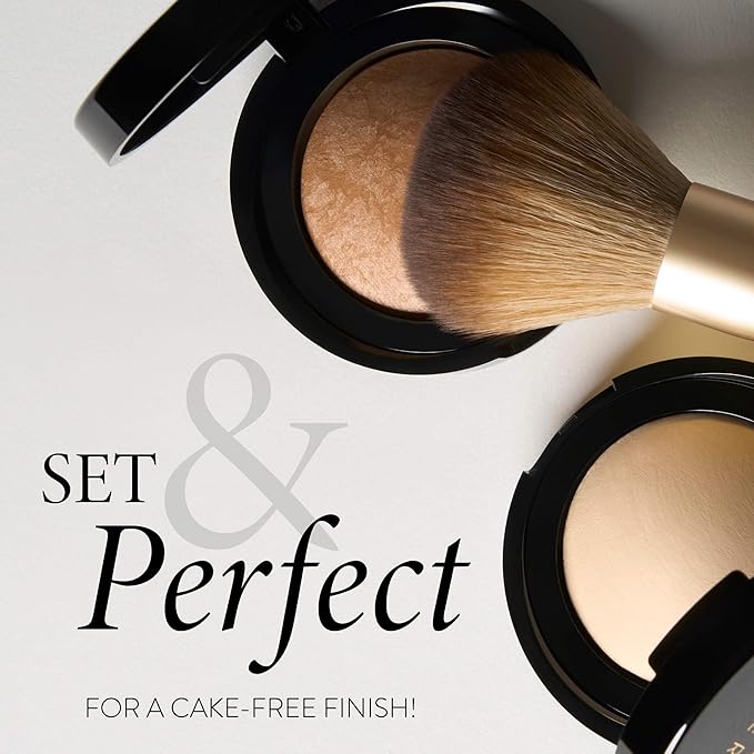 LAURA GELLER NEW YORK Setting Powder Brush - Makeup Brush for Setting - Set Face Makeup without Caking - Smooth Finish-FemmiqueWomen