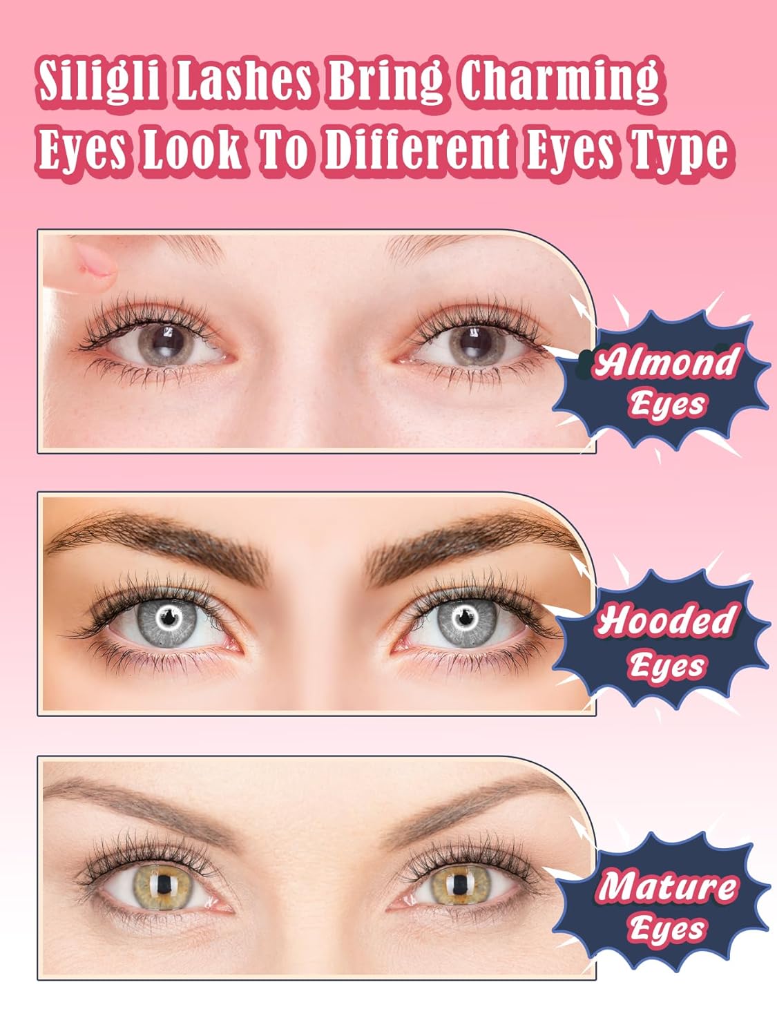 Natural Looking Eyelashes Wispy Lashes Short Strip Lashes False Eyelashes 10mm Eye Lashes Pack 3D Volume Eyelashes Siligli Lashes 7 Pair-FemmiqueWomen