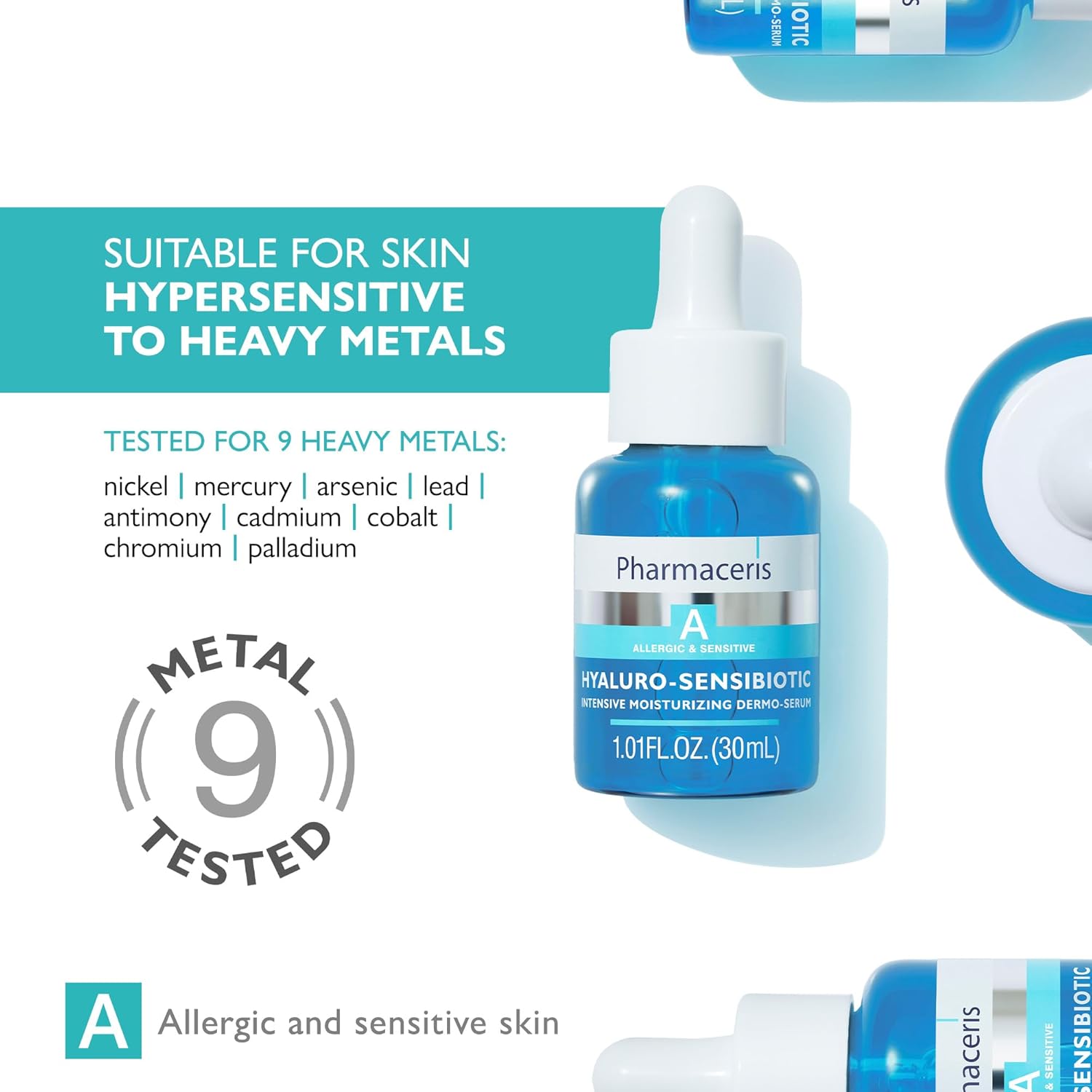 Intensive Moisturizing Serum - Instant Hydration Hyaluronic Acid, Prebiotic & Niacinamide Light Weight Moisturizer for Glow Skin, HYALURO-SENSIBIOTIC-FemmiqueWomen