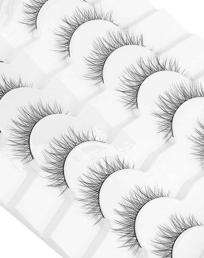 Natural Lashes Natural Eyelashes Short Eyelashes Natural Look False Eyelashes Wispy Eye Lashes Small Lashes Fake Lashes K33-FemmiqueWomen
