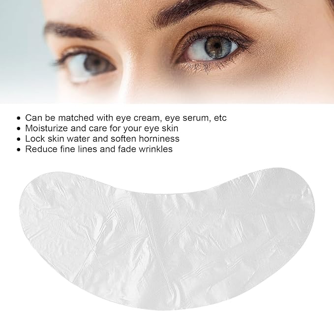 100pcs Under Eye Patches, Disposable DIY Eye Paper, Disposable Eye Skin Care Pads Promote Absorption Water Locking Beauty Salon Eye Sheet for Moisturizing Beauty Makeup Tools-FemmiqueWomen