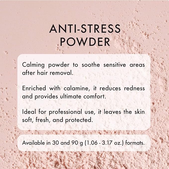 Italwax Help Line Anti-Stress Powder 3.17 oz (90g) – Calamine Soothing Formula – Reduces Redness After Waxing – Protects and Calms Sensitive Skin – for Professional and Home Use-FemmiqueWomen