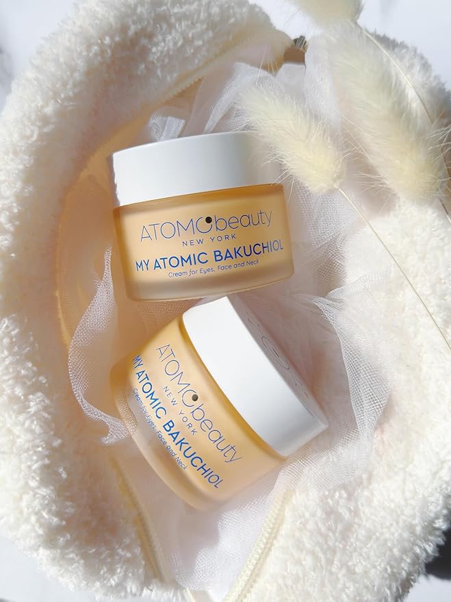 MY ATOMIC BAKUCHIOL Cream for Eyes, Face and Neck – Bakuchiol + Purified Quinoa Seed Polysaccharides | Anti-Aging, Lifting & Brightening | Retinol Alternative | Vegan & Dermatologically Tested – 45ml-FemmiqueWomen