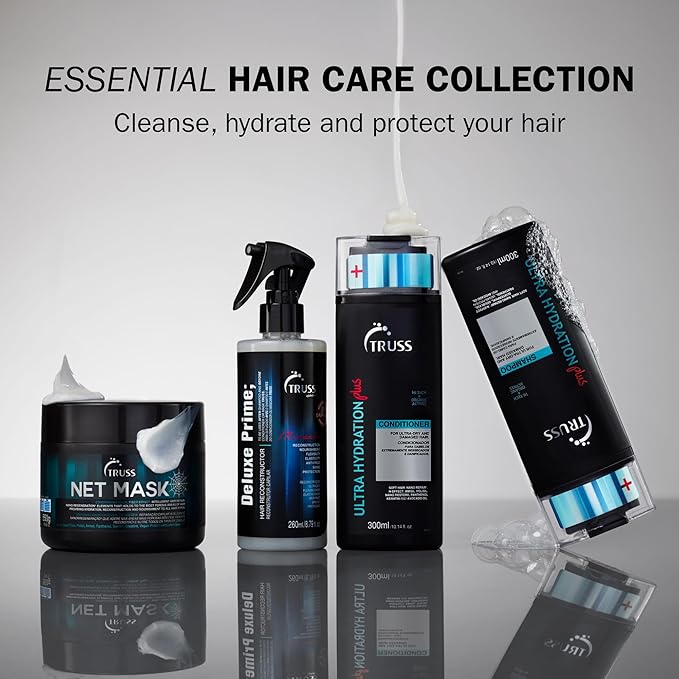 TRUSS Ultra Hydration PLUS Shampoo - For Color and Chemical Treated Hair - Restores Elasticity, Revitalizes, Adds Body & Shine to All Hair Types & Textures-FemmiqueWomen