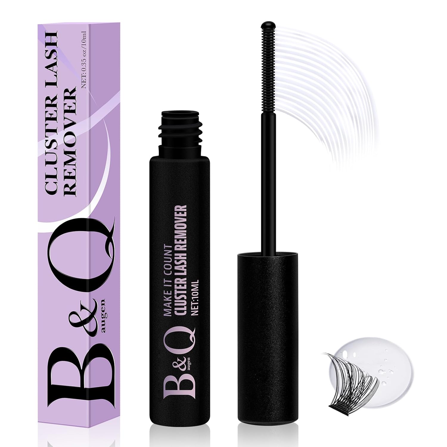 B&Qaugen B&Q Lash Remover for Lash Clusters 10 ML Lash Cluster Remover Cluster Lash Remover Cluster Lash Bond Remover Lash Adhesive Remover Lash Glue Remover Lash Bond and Seal Remover（Remover-10ML）-FemmiqueWomen