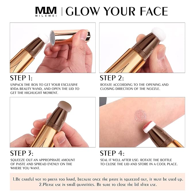 3 Color Contour Beauty Wand, Highlighter ，Blush，Face Concealer Contouring With Cushion Applicator Long Lasting & Smooth Matte Finish Liquid Illuminator Makeup Stick .01 Contour+03 Cherry Red+04 Pear White-FemmiqueWomen