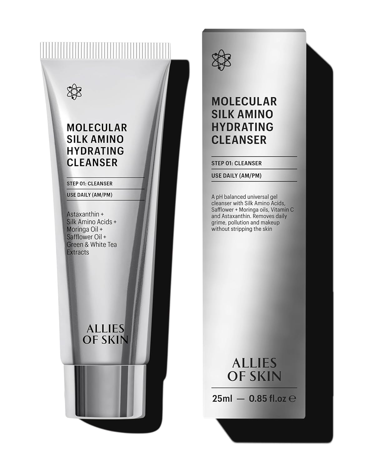 Allies of Skin Molecular Silk Amino Hydrating Cleanser Deluxe-FemmiqueWomen