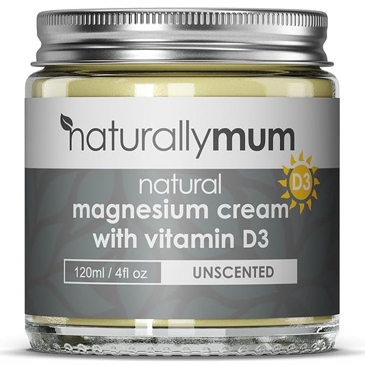 Magnesium Cream with Vitamin D3 [4 Fl Oz] - Magnesium Calm Cream and Vitamin D Lotion - Magnesium D3 Cream - Calming Cream Magnesium and Vitamin D - Turmeric & Arnica Cream - Unscented-FemmiqueWomen
