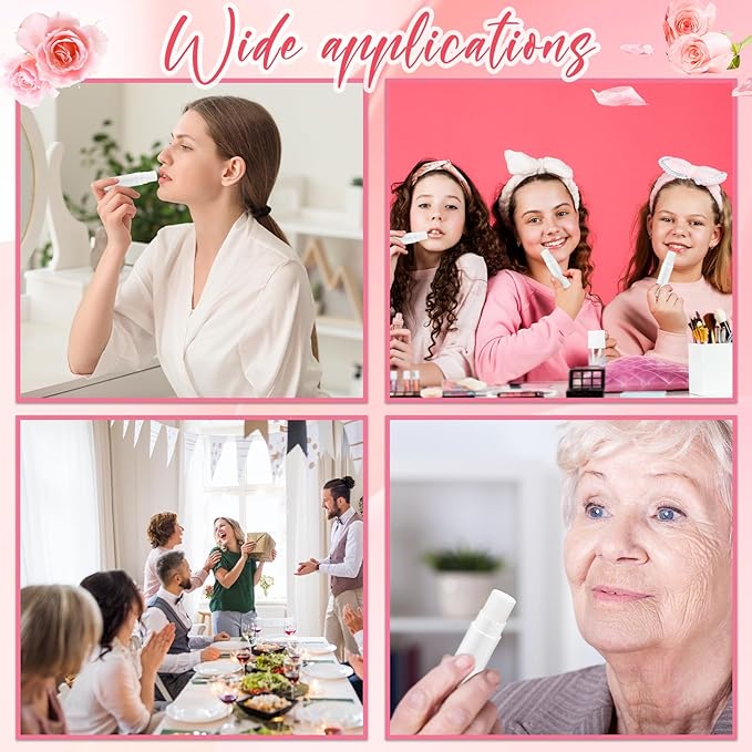 100 Pcs Lip Balm Bulk Heart Shape Lip Balm Jasmine Scented Beeswax Lip Balm Moisturizing Lip Balm Add Your Own Labels for Teacher Baby Shower Coworkers Friend Gift-FemmiqueWomen