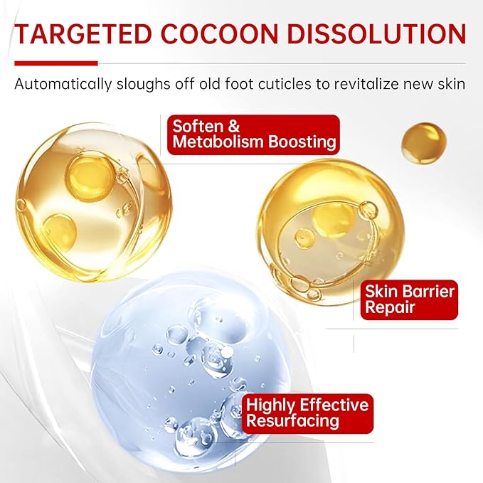 3 Pack Foot Peeling Mask, Hydrating Exfoliating Foot Mask for Dry Cracked Feet, Callus Remover & Cracked Heel Repair & Foot Care-FemmiqueWomen