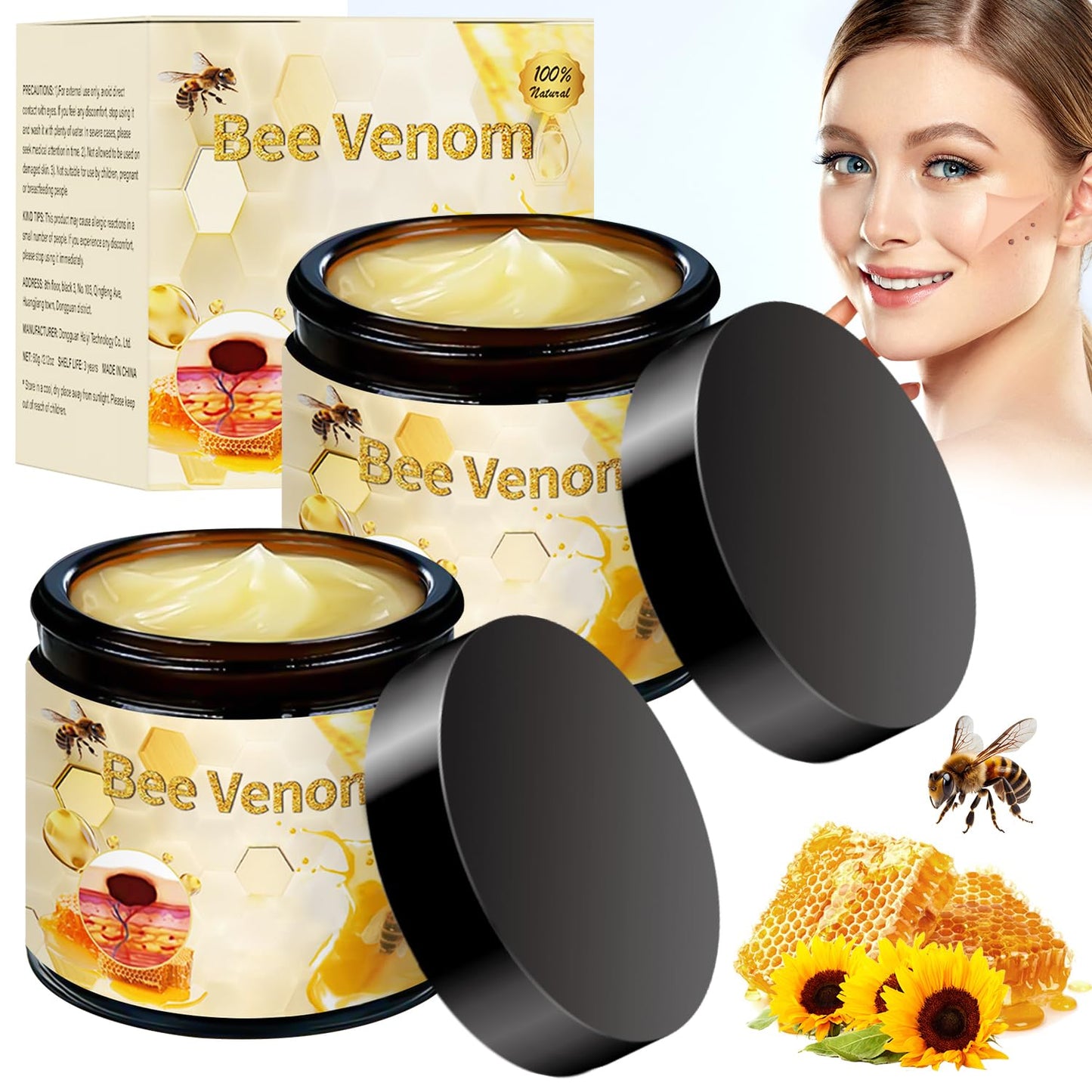 2pcs Bee Venom Treatment, New Professional Bee Venom Repair Cream, Bee Venom Cream for All Body Parts-FemmiqueWomen