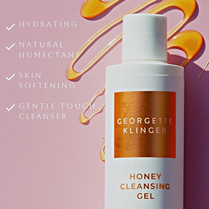 Georgette Klinger Honey Cleansing Gel - Gentle, Hydrating Cleanser, Daily Face Wash, Removes Dirt, Free Radicals with Moisturizing Manuka, Honeysuckle for Normal, Dry, Sensitive Skin - 6.7-FemmiqueWomen