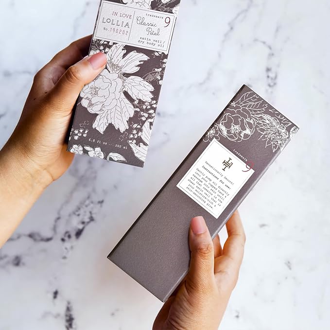 LOLLIA In Love Dry Body Oil, 6.8 Fl. Oz. – Classic Petal – Women’s, Scented, Moisturizing, Dry Body Oil for Women, For All Skin Types-FemmiqueWomen