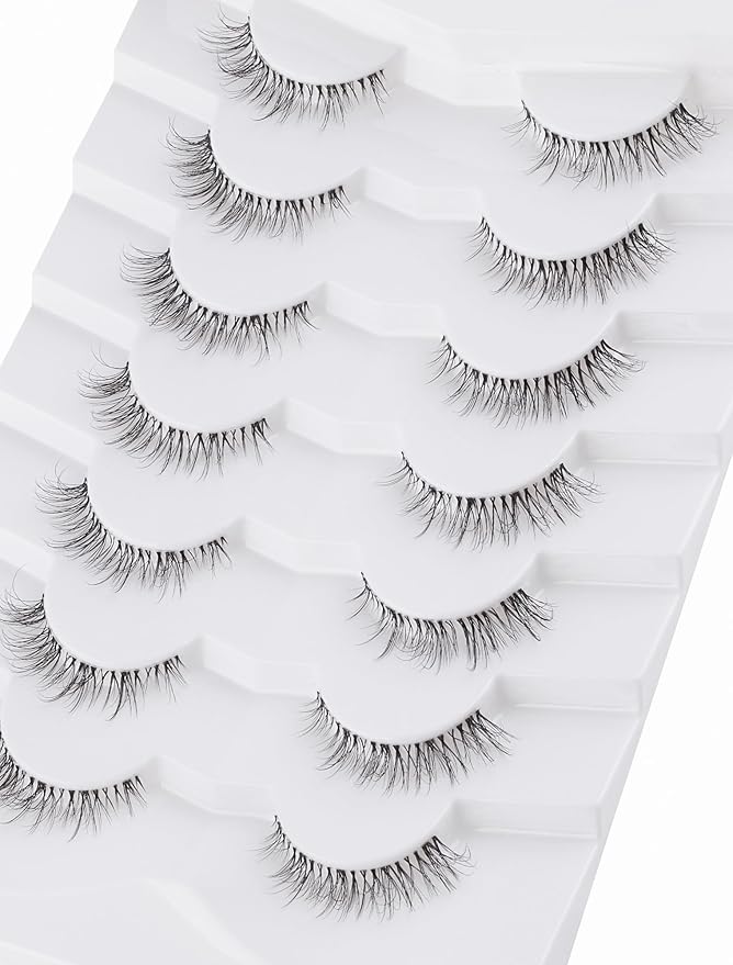 Natural Lashes Mink Natural Eyelashes False Eyelashes Natural Look False Lashes Wispy Eye Lashes Cat Eyelashes Fake Lashes KD292-FemmiqueWomen