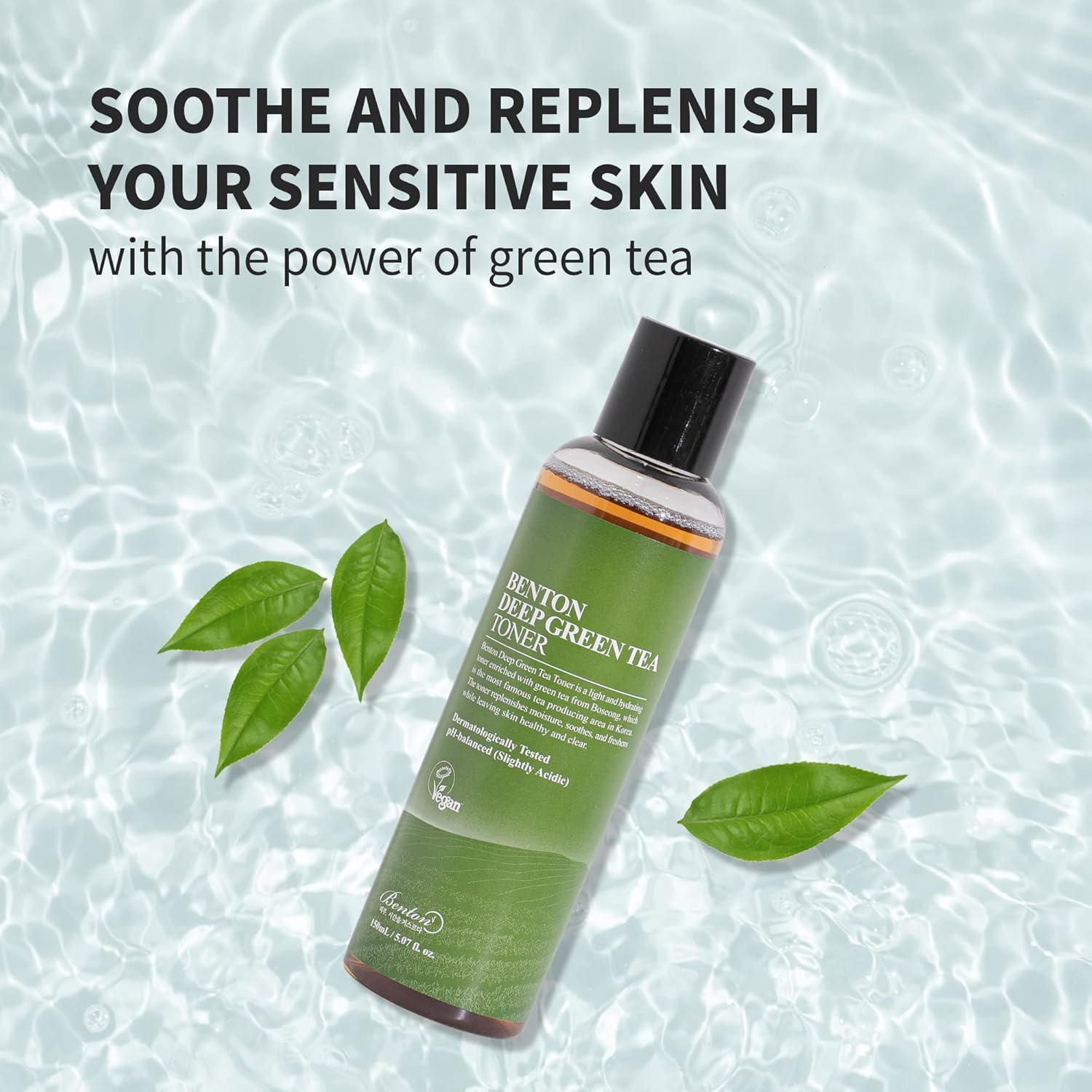 BENTON Deep Green Tea Toner - 150ml (5.07 fl.oz) for Face, Sensitive & Oily Skin-FemmiqueWomen