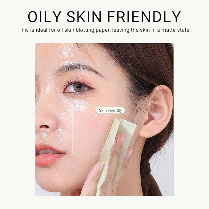 KYDA 200 Sheets Oil Blotting Paper with Mirror and Puff, Refills Included, Face Oil Absorbing Sheets, Oil Control Paper, Absorb Excess Oil, Makeup Friendly-FemmiqueWomen