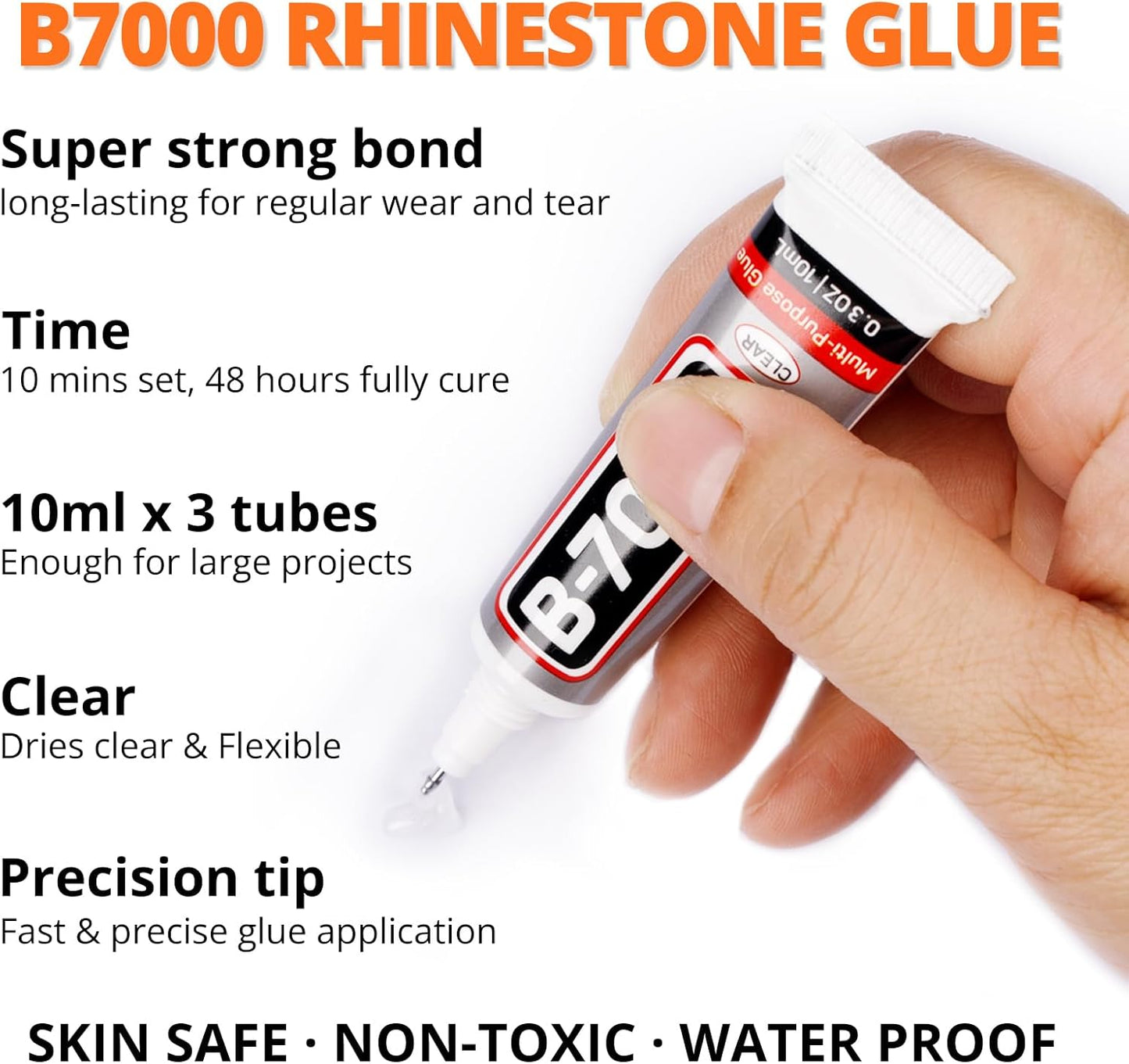 30000Pcs Resin Jelly Rhinestones Set for Crafting Bedazzling, Orange AB Flatback Gems Jewels for Crafts Clothes Shoes Fabric Outfit Nails Makeup, Flat Back Crystal 2-6mm with b 7000 Glue-FemmiqueWomen