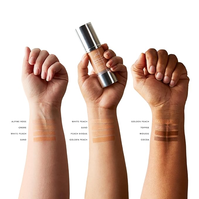 100% PURE Fruit Pigmented Healthy Foundation, Alpine Rose, Liquid Foundation Makeup, Anti-aging, Full Coverage, Matte Finish - 1 Fl Oz-FemmiqueWomen