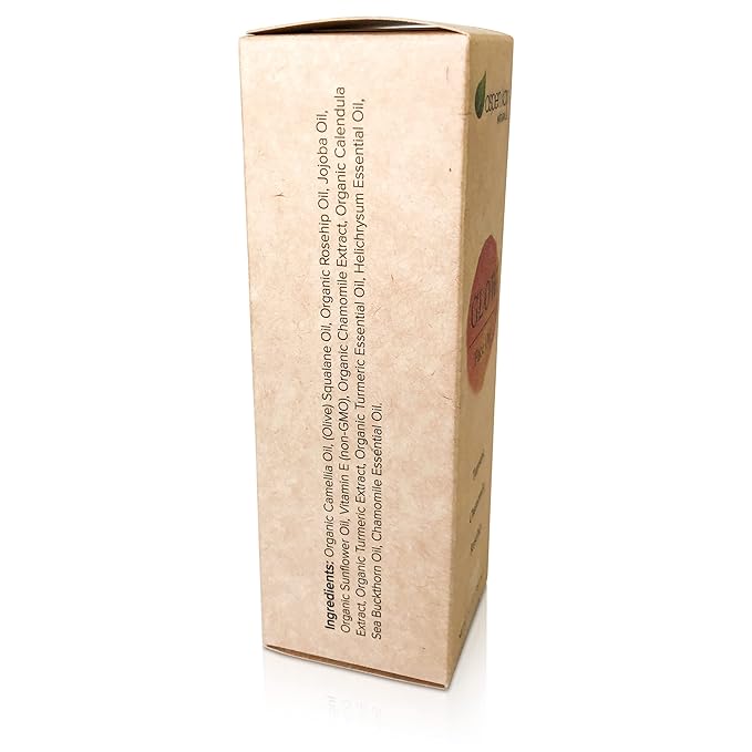 Glow - Turmeric & Rosehip Face Oil, Natural & Organic Face Moisturizer with Turmeric, Camellia, Sea Buckthorn and Chamomile - Facial Serum - 2 oz-FemmiqueWomen