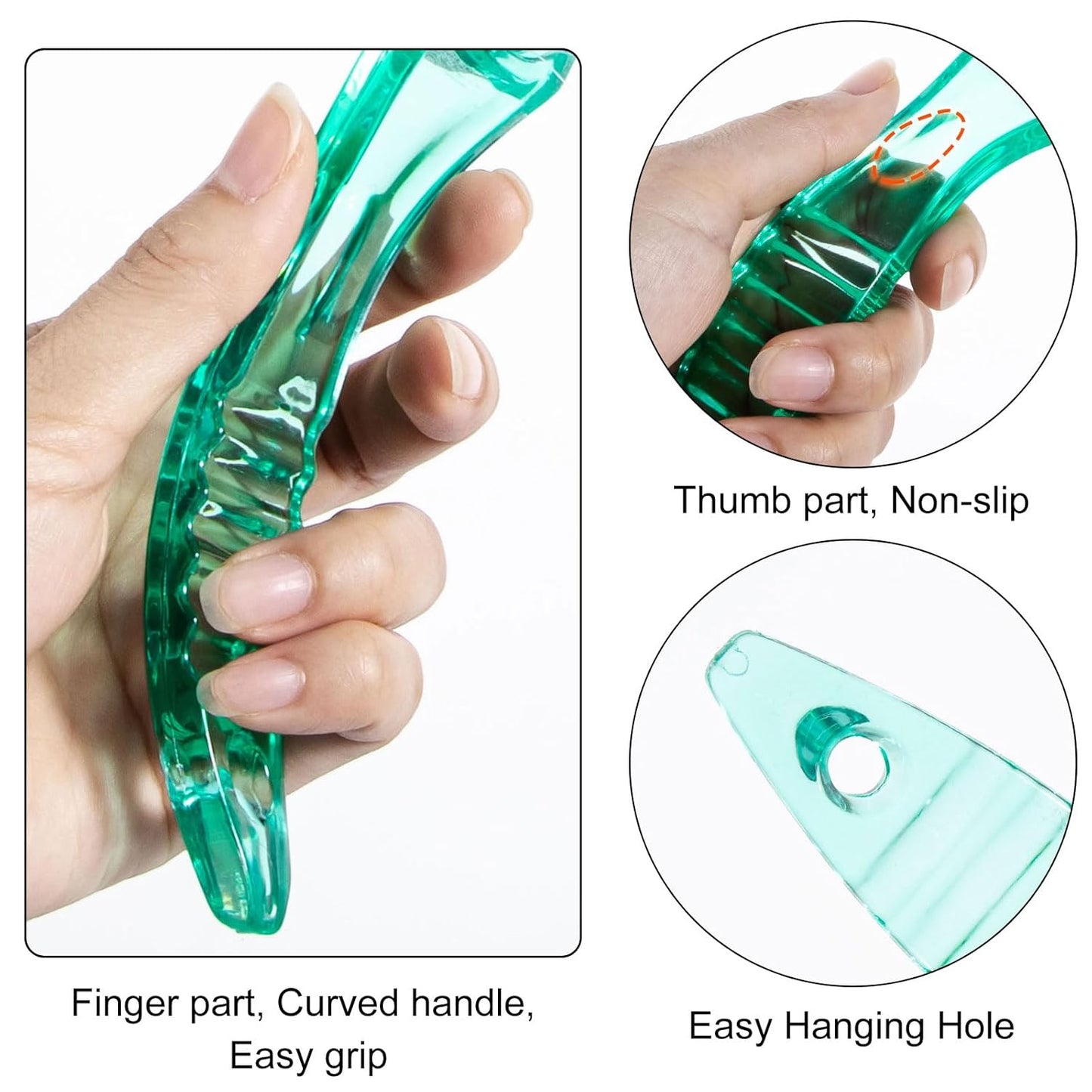 2 Pcs Foot Brush for Shower with Handle 2 in 1, Ooloveminso Large Foot Pumice Stone Brush Scrubber Foot File Calluses Remove Suitable for Horniness Foot Spa, Foot Care Smooth Skin (Green)-FemmiqueWomen