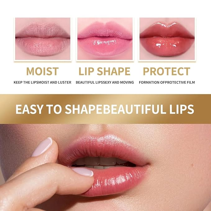 2PCS Handmade Plant lip balm Pink Lips Serum Brighten Dark Lips Bleaching Essence Lip Balm Repair Fine Lines Brighten Moisture Exfoliator Lip Care (Yellow)-FemmiqueWomen