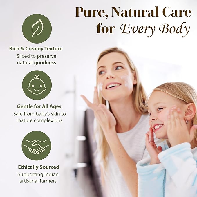 era of nature Organic Unrefined Raw African Ivory White Shea Butter 16oz - Moisturizing Raw Shea Butter Bar for Skin & Hair, DIY Lip Balm Base, Cream, Soap & Lotion Making Supplies Kit, Skincare-FemmiqueWomen