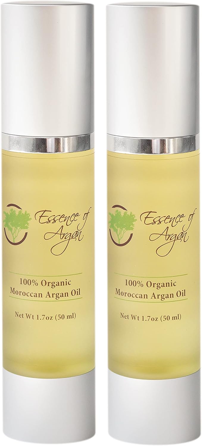 Essence of Argan 100% Pure Moroccan Organic Argan Oil - Natural EcoCert Oil that Nourishes and Conditions Your Skin, Hair and Nails (50ml/1.7oz)-FemmiqueWomen