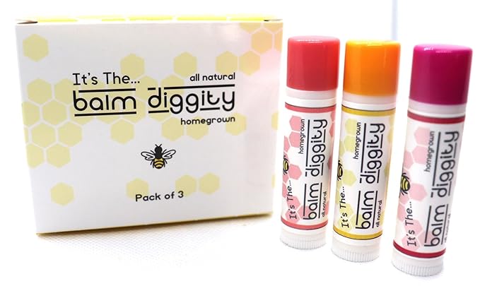 It's The Balm Diggity Beeswax All Natural, Moisturizing, And Nourishing Lip Balm, Made With Only 5 Ingredients, 1 tube, 0.15 ounces (3-PACK)-FemmiqueWomen