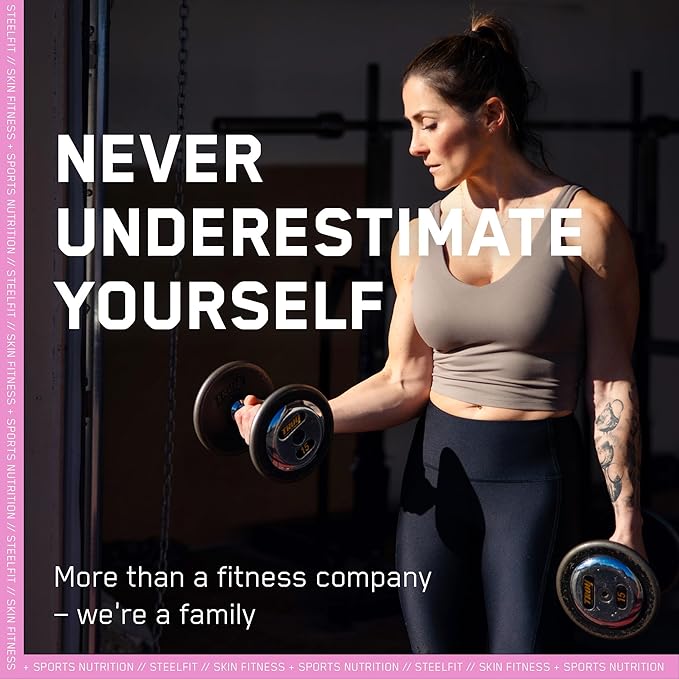 SteelFit Maximum Toning Cellulite Cream, Buns of Steel - Skin Firming & Tightening Body Lotion with Caffeine for Stretch Marks - Anti-Cellulite Remover Treatment for Booty, Thighs, Legs & Glutes-FemmiqueWomen