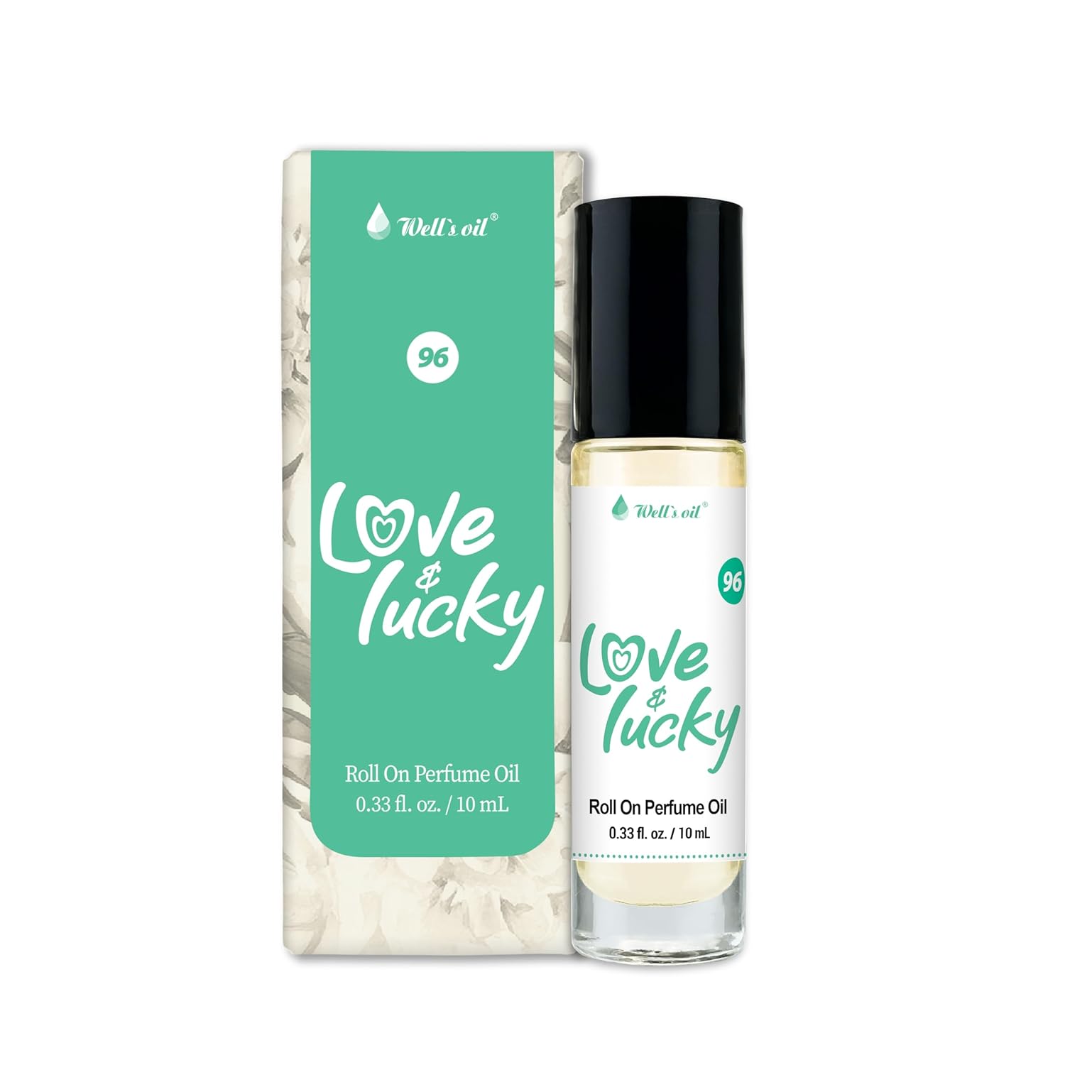 Well's Oil Perfume Oil Roll-On (Love & Lucky) | 10 ml / 0.33 fl Oz | Clean, Rich, Pure Scent | Alcohol-Free | Oil Based | Long Lasting | Concentrated Roll-on Perfumes for Women and Men-FemmiqueWomen