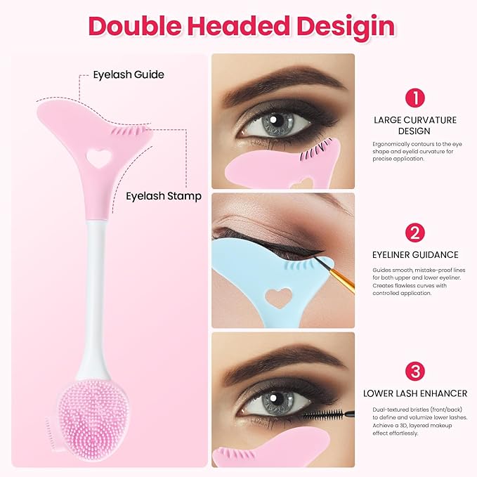 2 Packs Silicone Face Scrubber Exfoliator, Face Mask Brush Applicator, Facial Cleansing Brush, Pore Cleaning Brush, Pore Scrubber for Face-FemmiqueWomen