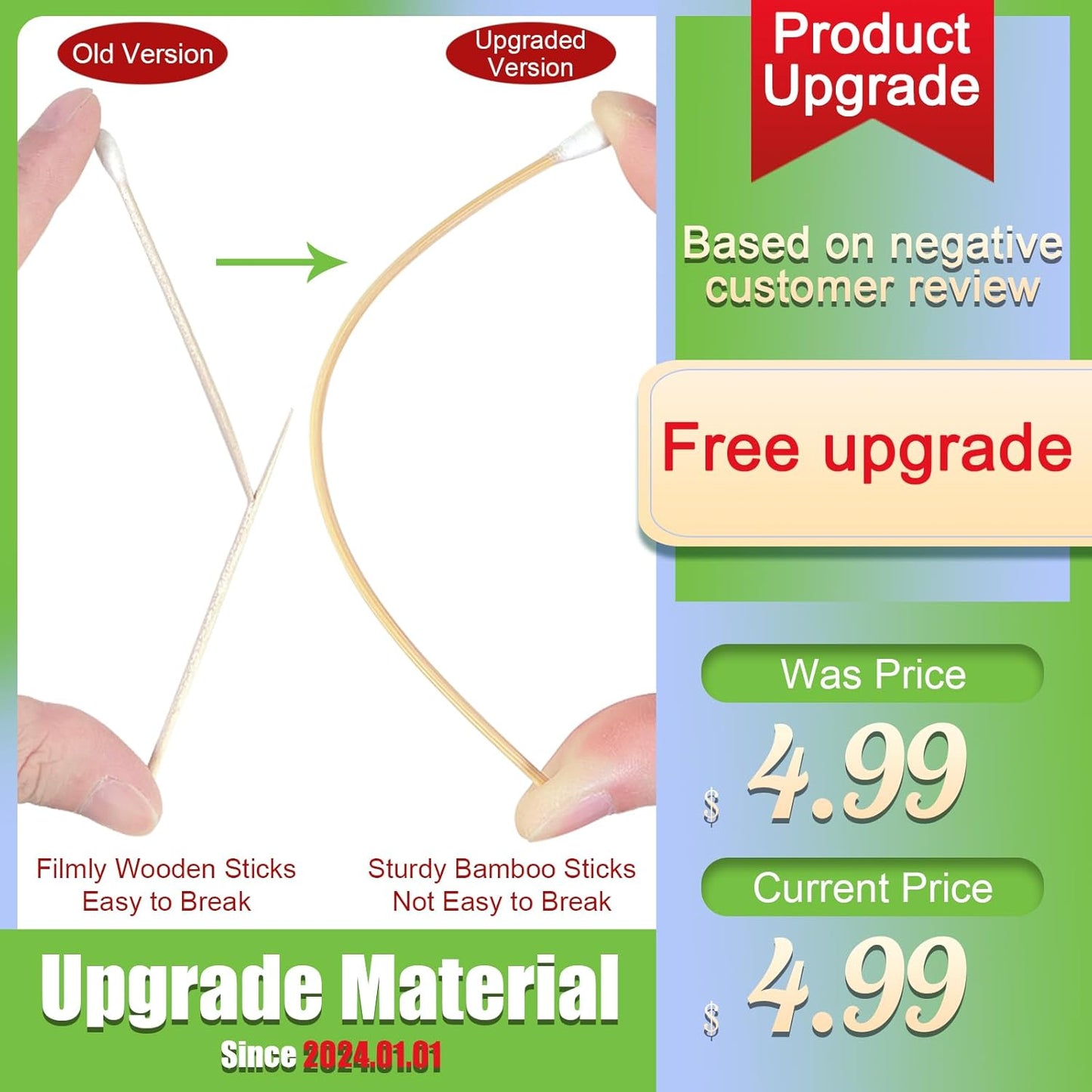 200 PCS Long Wooden Cotton Swabs, Cleaning Cotton Sticks with Wood Handle for Oil Makeup Gun Applicators, Eye Ears Eyeshadow Brush and Remover Tool, Cutips Buds for Baby and Home Accessories-FemmiqueWomen