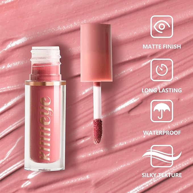 12 Colors Matte Liquid Lipstick Kit, Long Lasting Lip Tint, Waterproof Lip Stain, Non-Stick Cup Quick-dry Velvet Nude to Red Lipstick Makeup Set, Up to 24H Wear (SET B)-FemmiqueWomen