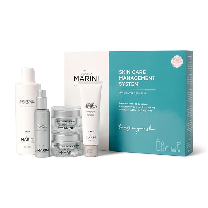 Jan Marini Skin Research Skin Care Management System - With Marini Physical Protectant Tinted SPF 45 - Dry/Very Dry Skin-FemmiqueWomen