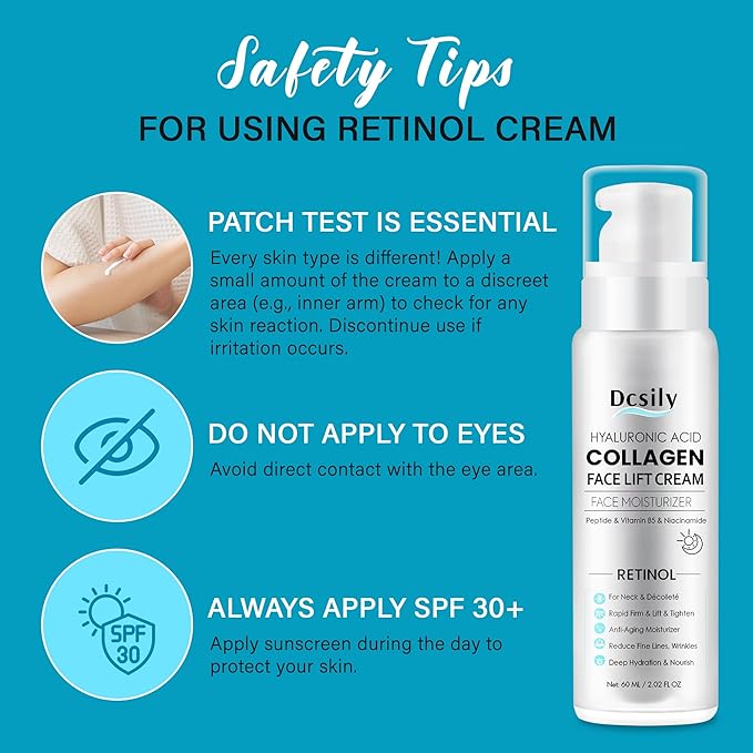 Tighten and Lift Neck Cream: Instant Face Lift Cream - 6-in-1 Anti-Aging Face Moisturizer for Anti-Wrinkle, Firm - Collagen, Retinol, Peptides & Hyaluronic Acid Neck Firming Cream for Skin Care-FemmiqueWomen