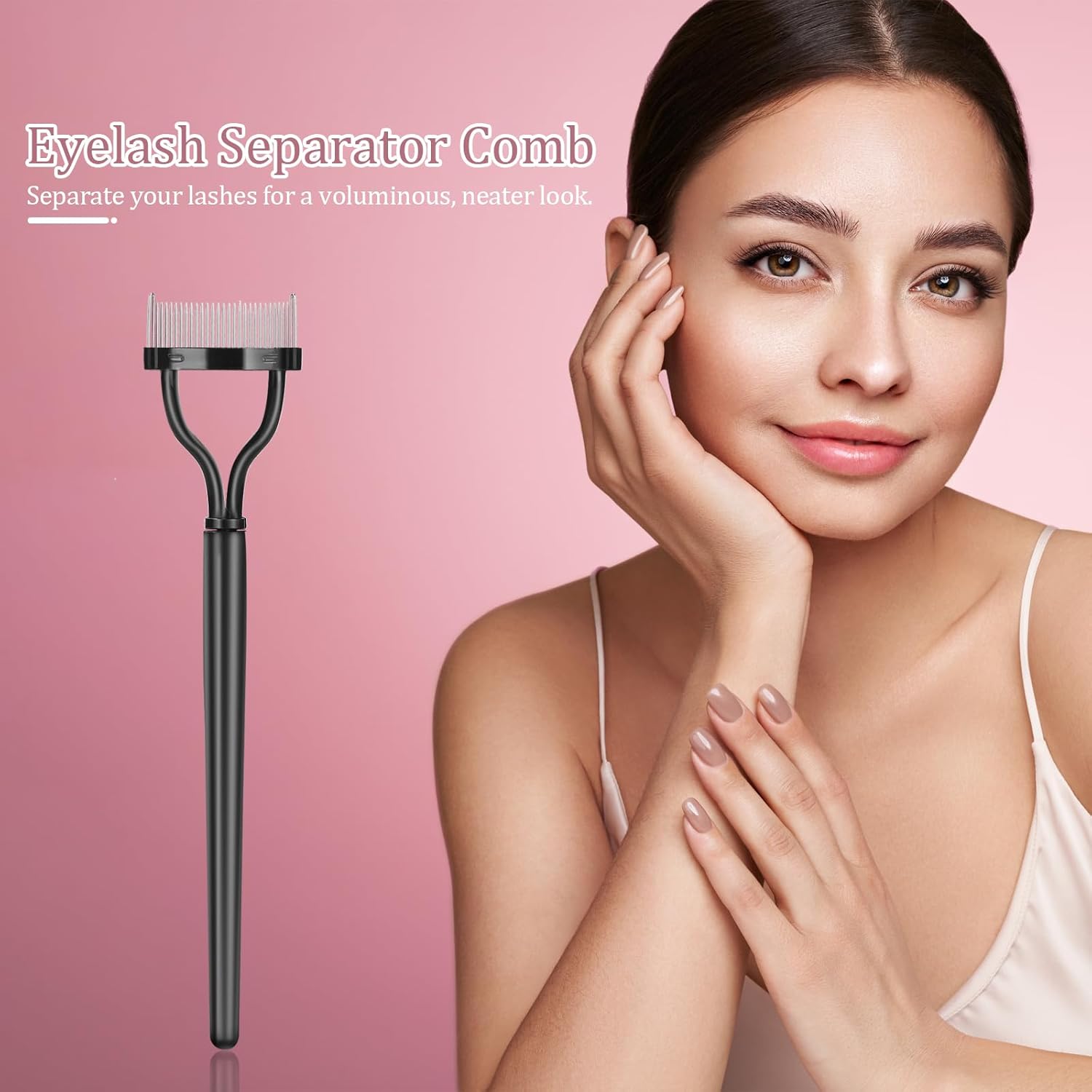 4PCS Eyelash Comb Lash Separator Eyebrow Brush & Brow Spoolie for Removes Clump Mascara-FemmiqueWomen