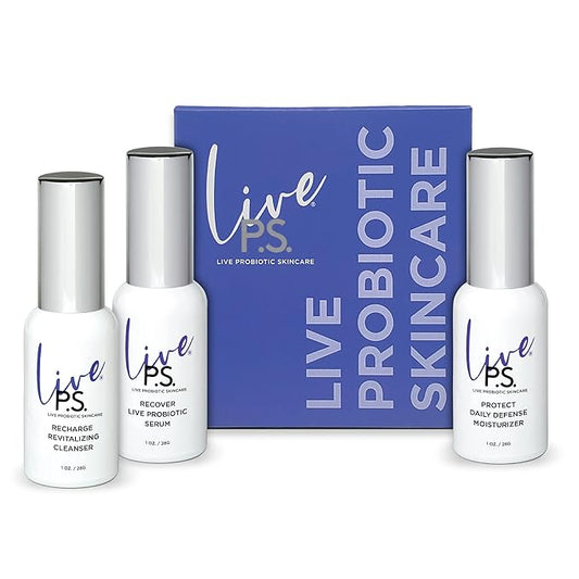 3-Step Skin Care Kit – Face Cleanser, Probiotic Serum & Moisturizer – Ultimate Recipe for Balanced, Glowing, Hydrated Skin – Perfect for All Skin Types – Travel Size – Vegan & Cruelty-Free-FemmiqueWomen