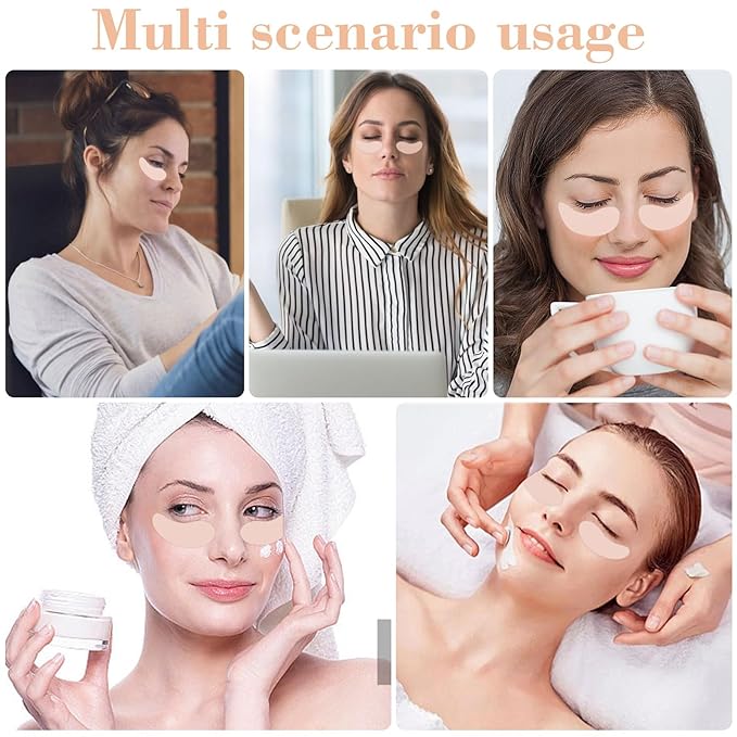 2 Pcs Under Eye Patches Silicone, Under Eye Patches Eye Patches Plump Fine Lines & Wrinkles, Tin Case-FemmiqueWomen