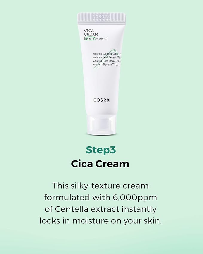 COSRX CICA Relief Kit | Toner, Serum, Cream with Centella Asiatica | Sensitive Skin, Soothing, Moisturizing | Travel Size Set, Gift Set, Korean Skincare, Not Tested on Animals, Paraben Free-FemmiqueWomen