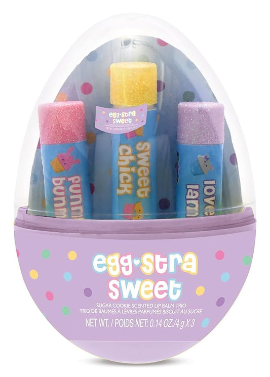iscream 3-piece Sugar Cookie Scented Lip Balm in Egg Shaped Container-FemmiqueWomen