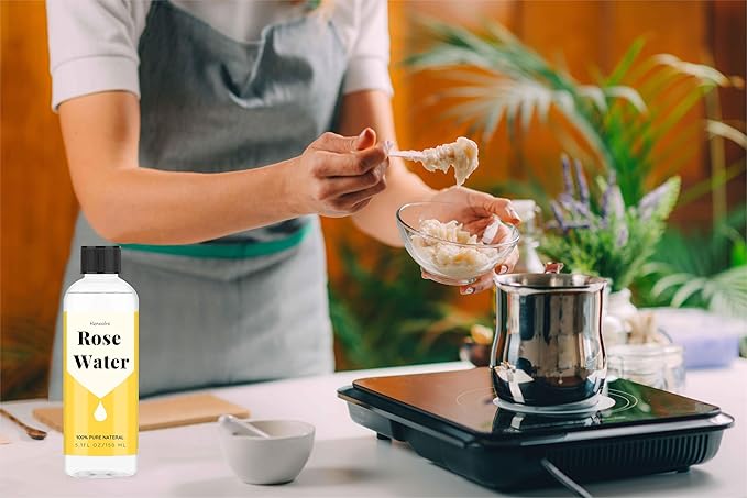 5.1 fl oz Rose Hydrosol for Face Hydrating Mist Hydration, 100% Pure Rose Water, Cleanses & Softens Skin, Promotes Healthy Skin Cell, Suitable for All Skin Types-FemmiqueWomen