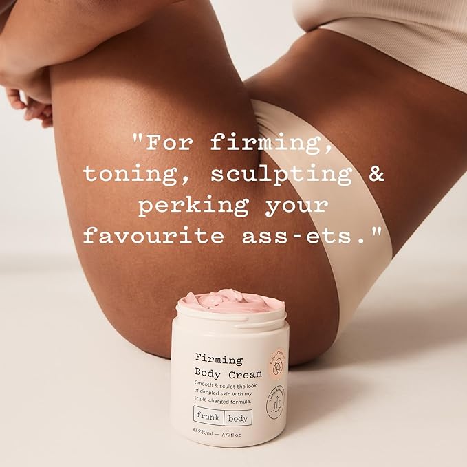 frank body Firming Body Cream | Caffeine & BODY 3 COMPLEX™ to Help Reduce the Look of Dimpled Skin & Stretch Marks | Vegan, Cruelty-Free, Hyper-Hydrating | 200ml-FemmiqueWomen
