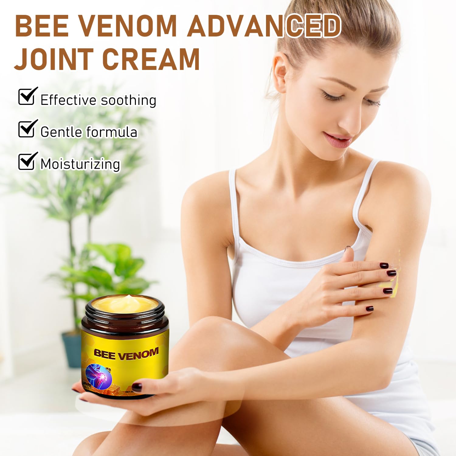 Bee Venom Cream,Advanced Joint Cream,New Bee Venom Professional Cream for Back, Knee, Hands, Neck, Feet(2PCS)-FemmiqueWomen