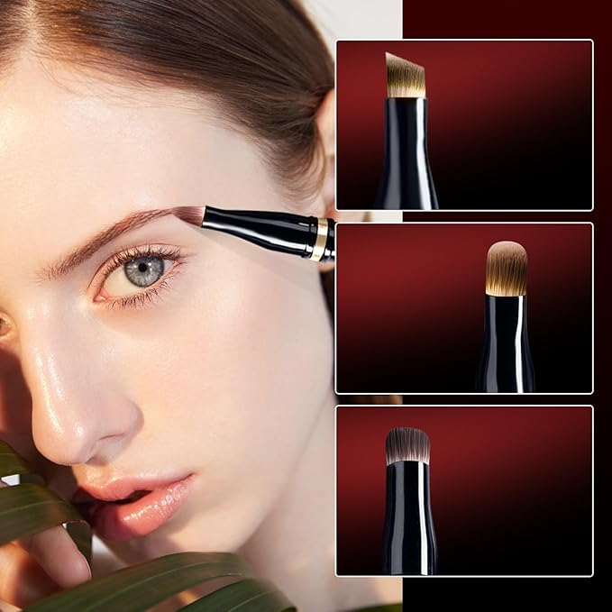 Unaone 4 in 1 Makeup Brush - Travel Lip Brush Eyebrow Brush Eyeshadow Brush Concealer Brush, Portable Multi-function Makeup Brushes-FemmiqueWomen