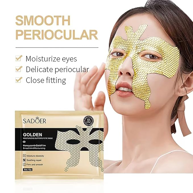 23 Pairs Collagen Under Eye Patches，Gold Under Eye Mask For Removing Dark Circles, Puffiness & Wrinkles，Eye Mask Skincare For Puffy Eyes With Hyaluronic Acid，Eye Bags Treatment For Women-FemmiqueWomen
