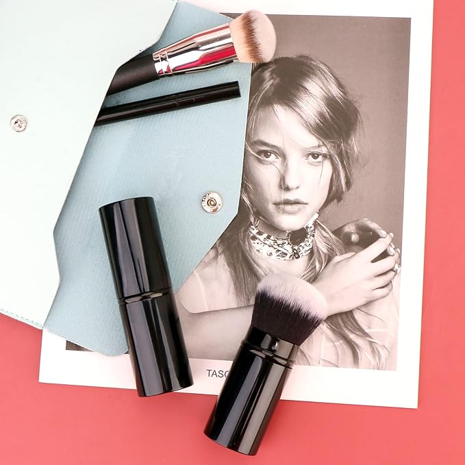 UNIMEIX Makeup Brush Sunscreen Applicator Retractable Kabuki Blush Brush Foundation Brush for Liquid Makeup, Bronzer, Cream or Powder-FemmiqueWomen