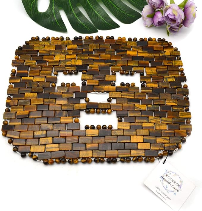 Jade Ice Sleeping Mask, Jade Mask for Relieving Face & Eye Puffiness Migraine, Anti Wrinkle Mask Therapy, Yoga Meditation Tools (Tiger's eye Jade)-FemmiqueWomen