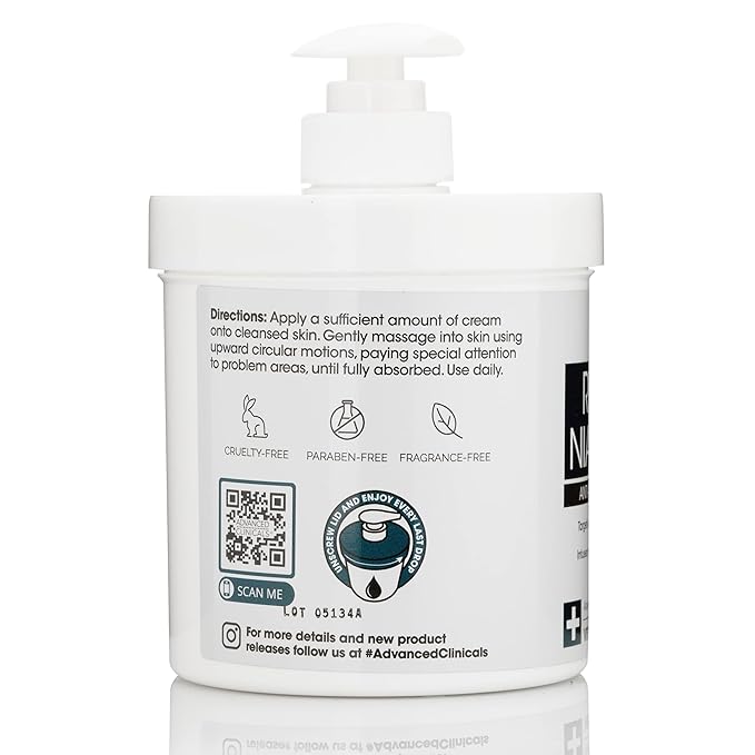 Advanced Clinicals Retinol Body & Face Lotion W/Niacinamide, Dry Skin Face Moisturizer & Crepey Skin Care Treatment, Anti Aging Retinol Cream Reduces Look Of Wrinkles, Sagging Skin, & Age Spots, 2PC-FemmiqueWomen