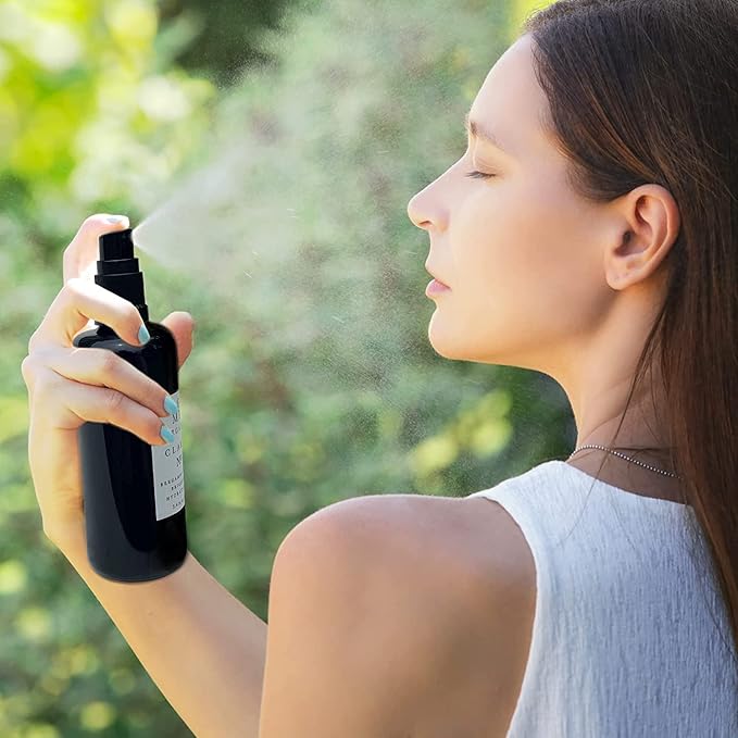 USDA Organic Clarity Balancing Face Mist - Hydrating Rose Water Facial Spray Suitable For All Skin Type Face Moisturizer, Setting Spray for Makeup & Face Primer, 3.4 oz-FemmiqueWomen