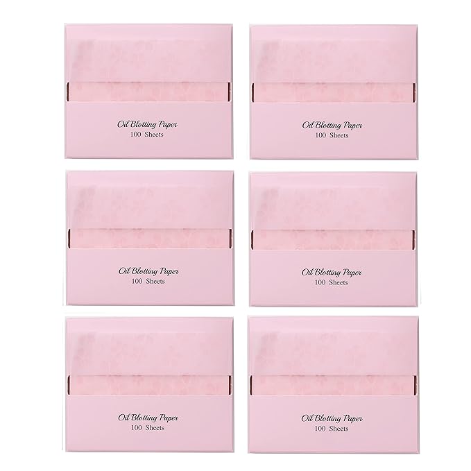 [600 Counts Refills Only] Cherry Blossom Natural Oil Blotting Sheets for Face with Mirror Case and Refills-FemmiqueWomen